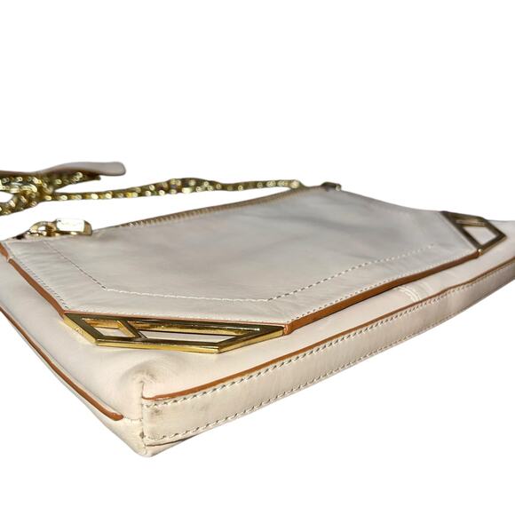 Botkier Shoulder Bag Chain Deco Strap Convertible Purse Leather - Picture 4 of 13